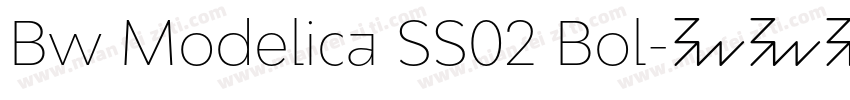 Bw Modelica SS02 Bol字体转换